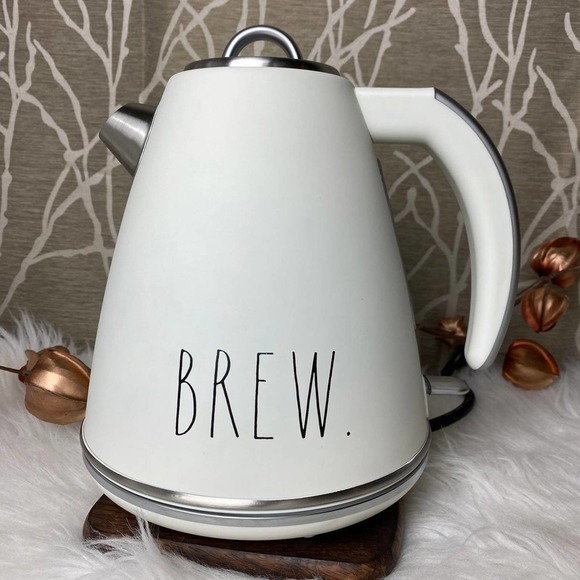 RAE DUNN FARMHOUSE HOME DECOR KITCHEN COFFEE TEA KETTLE BREW WATER NEW RD HTF